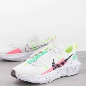 Nike Crater Impact sneakers in summit white/black